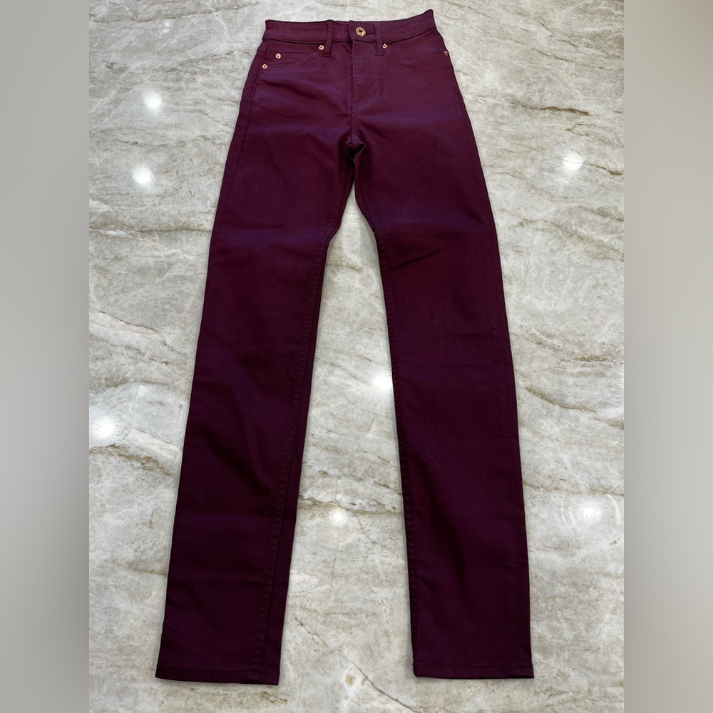H&M Slim Fit Jeans Burgundy Wine Colored Women’s Size 2 NWT